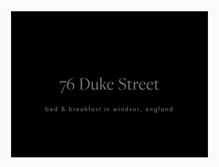 Tablet Screenshot of 76dukestreet.co.uk